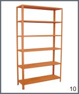 estantes de a&ccedil;o coloridas