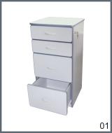 arquivo baixo - gavetas grandes e pequenas