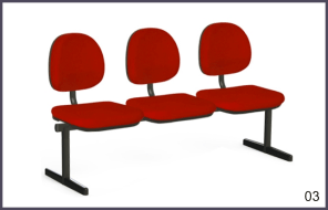 longarina executiva - 3 lugares