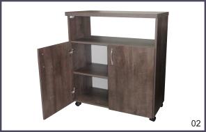 arm&aacute;rio  madeirado c./ suporte tv - 01